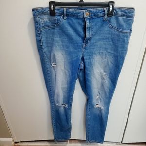 Massimo ripped high rise jegging jeans | 18/34